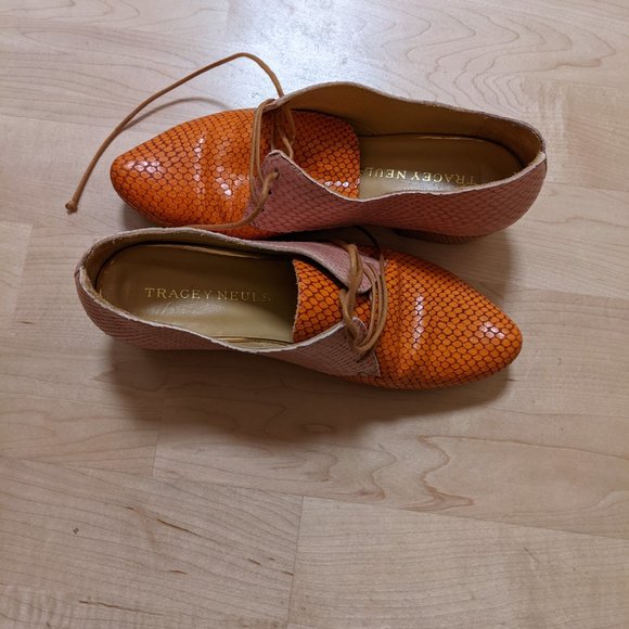 Tracey Neuls INES Leaves | Multi Color & Textured Leather Shoe, size 37 (US 6.5) - Picture 5 of 6